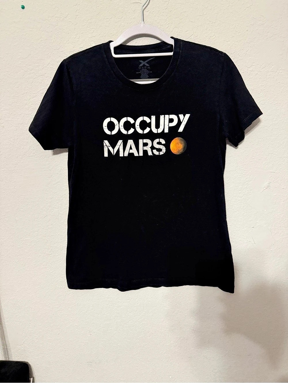 SpaceX Occupy Mars T-Shirt Black (fits like Medium, see measurements)